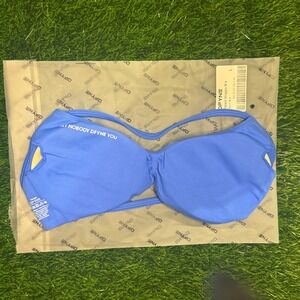 Dfyne impact strappy bra electric blue large
